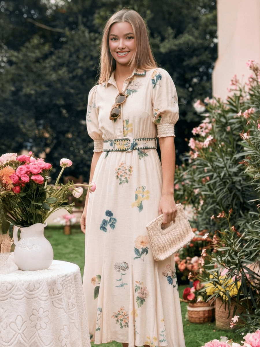 Karen Dress (White Flower)