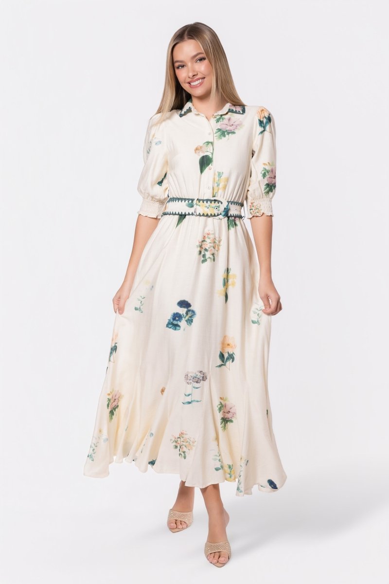 Karen Dress (White Flower)