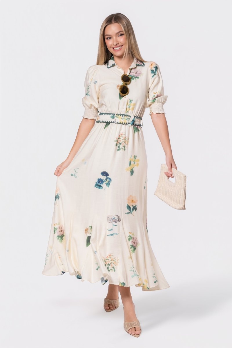 Karen Dress (White Flower)
