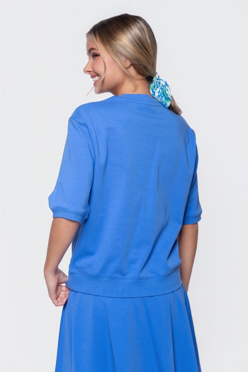Karla Top Short Sleeve (Marina Blue)