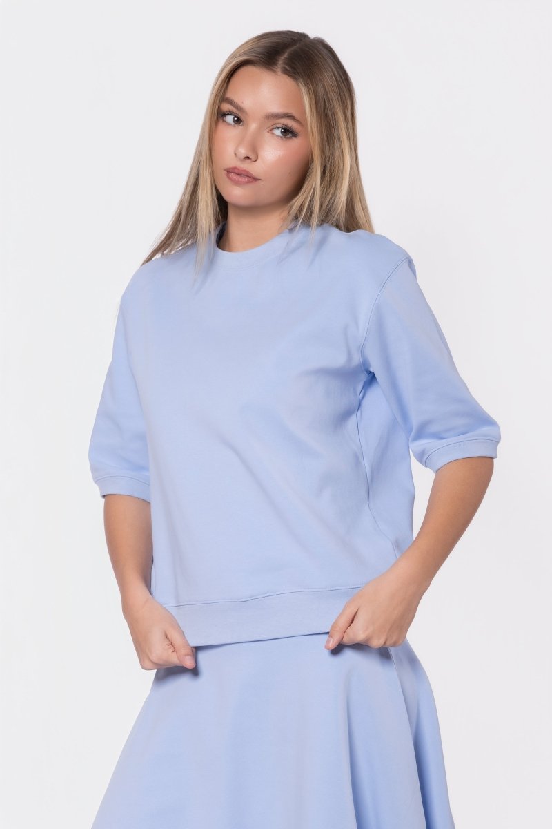 Karla Top Short Sleeve (Sky Blue)