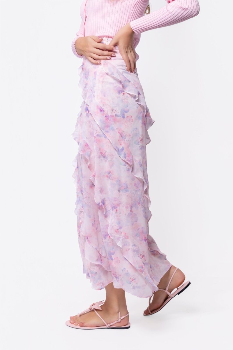 Laurel Skirt (Pink Flower)