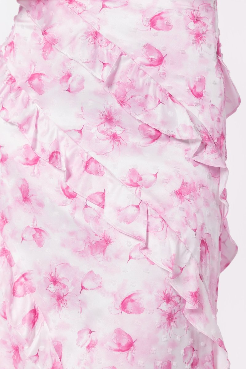 Laurel Skirt (White/Pink)