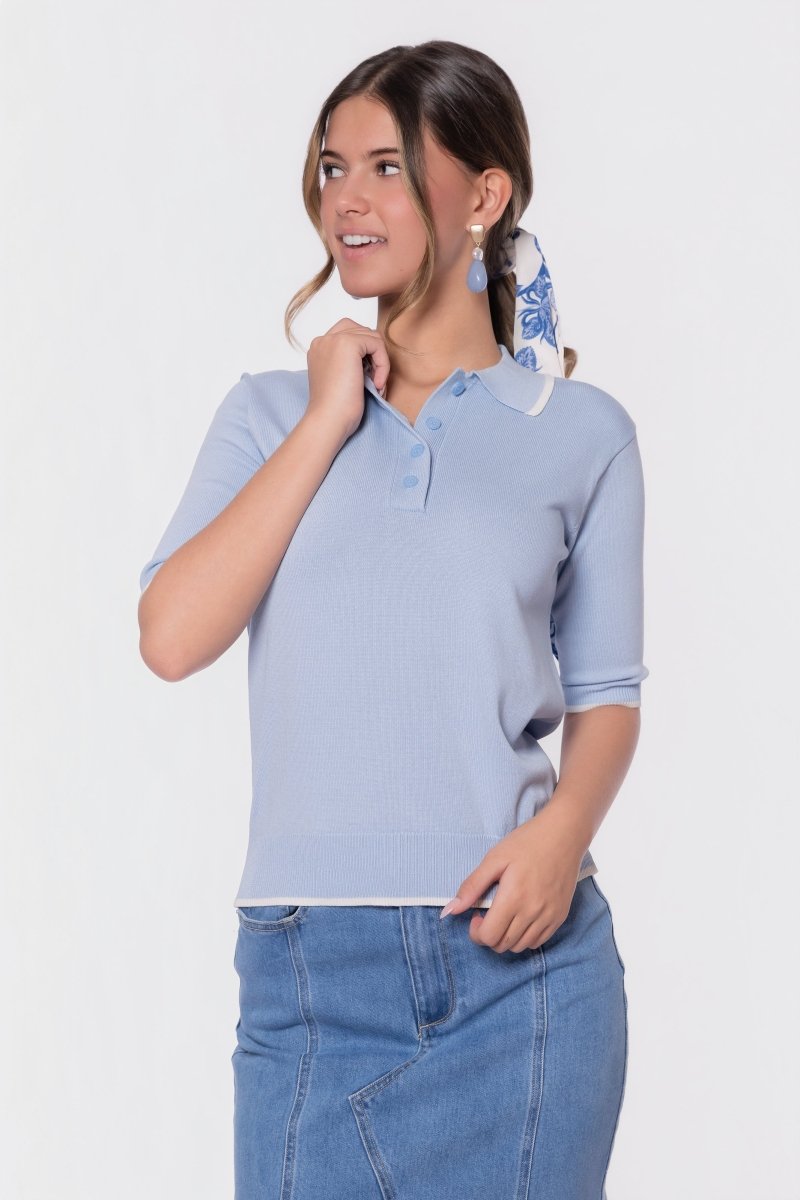 Leah Top (Light Blue)