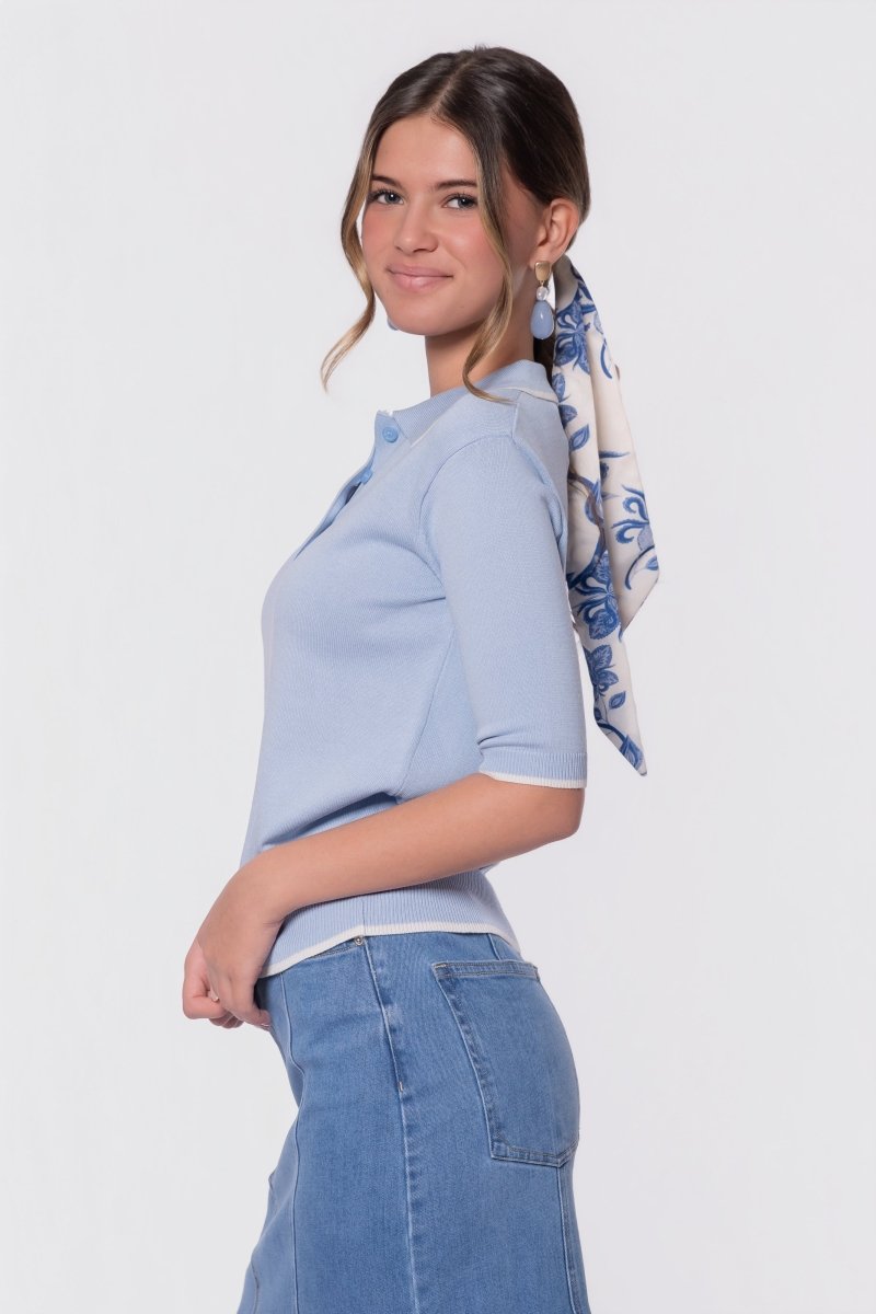 Leah Top (Light Blue)