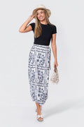 Leila Skirt (White/Black)