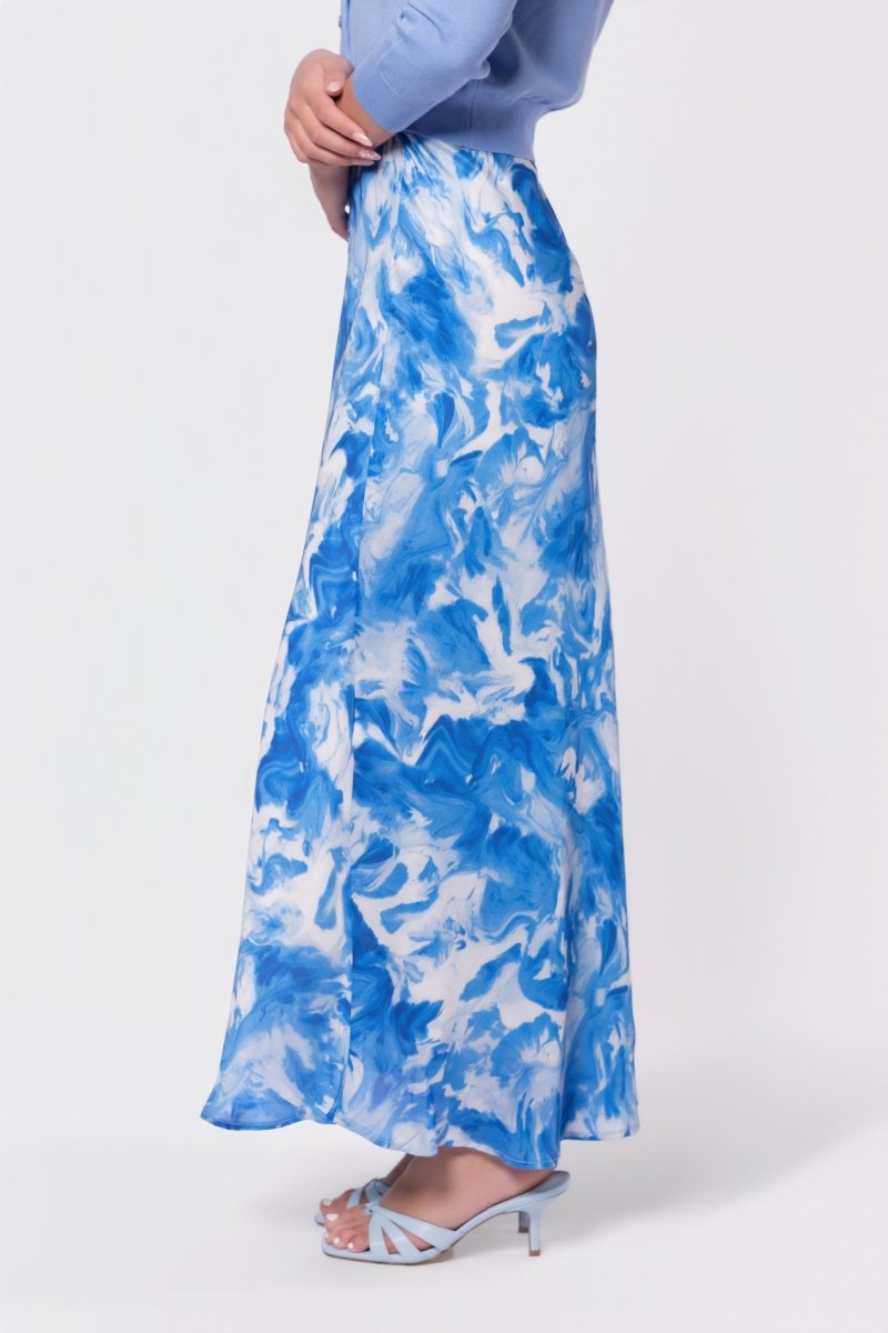 Lisa Skirt (Blue Pattern)