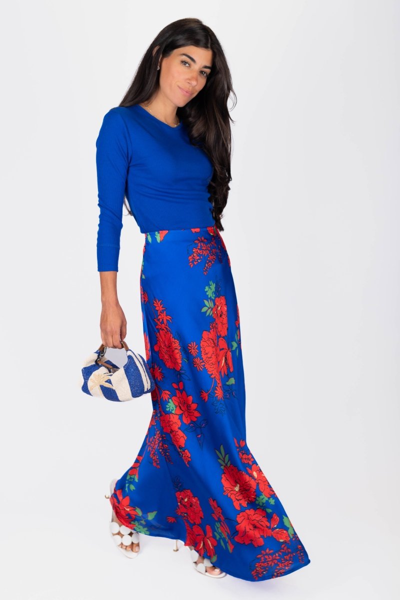 Lisa Skirt (Blue/Red)