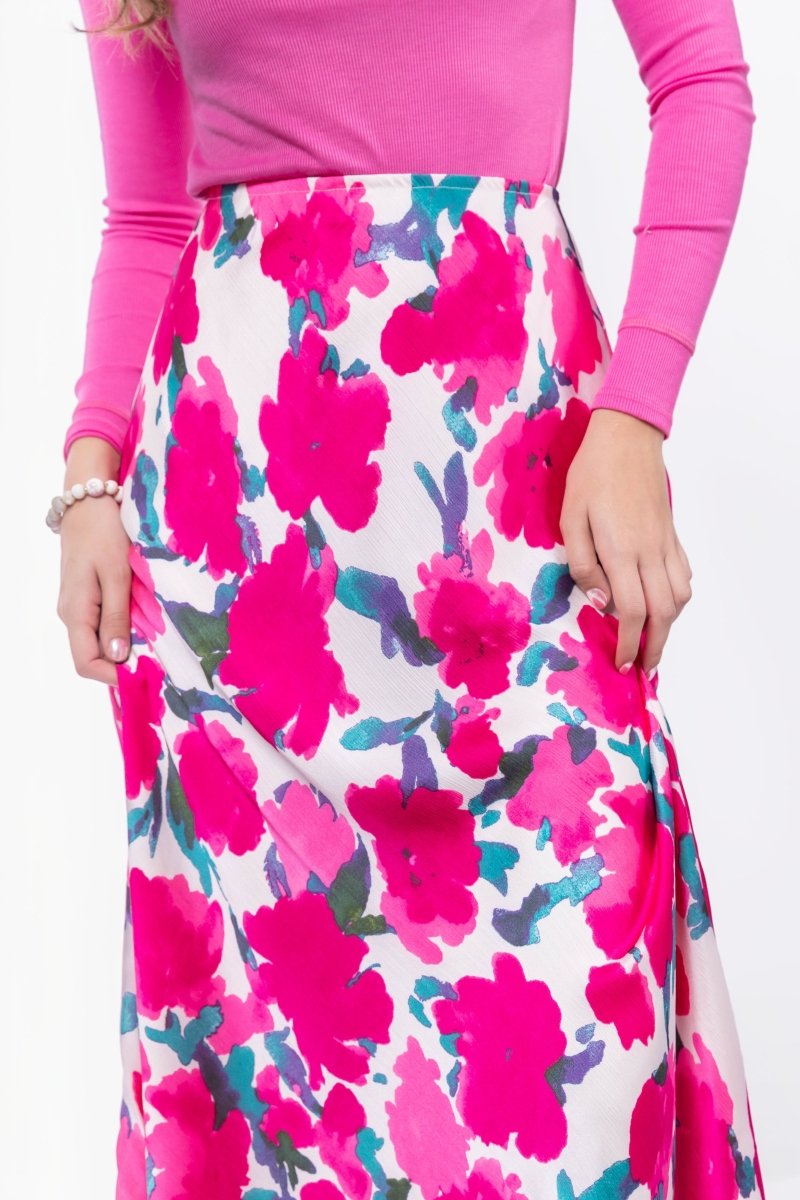 Lisa Skirt (Fuchsia/Green)