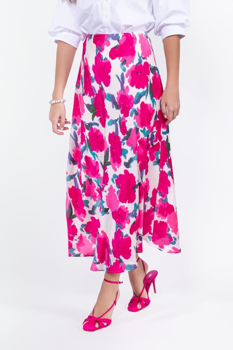 Lisa Skirt (Fuchsia/Green)