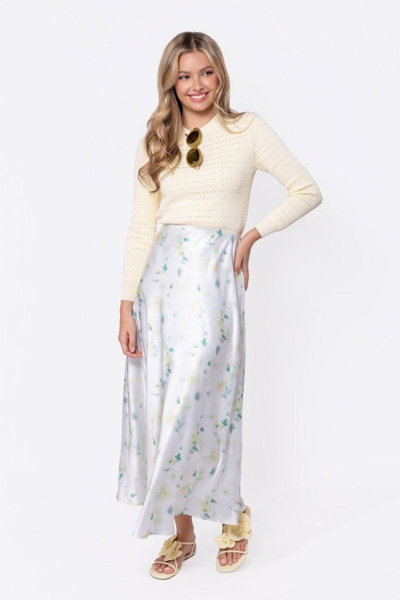 Lisa Skirt (Light Green Ground)