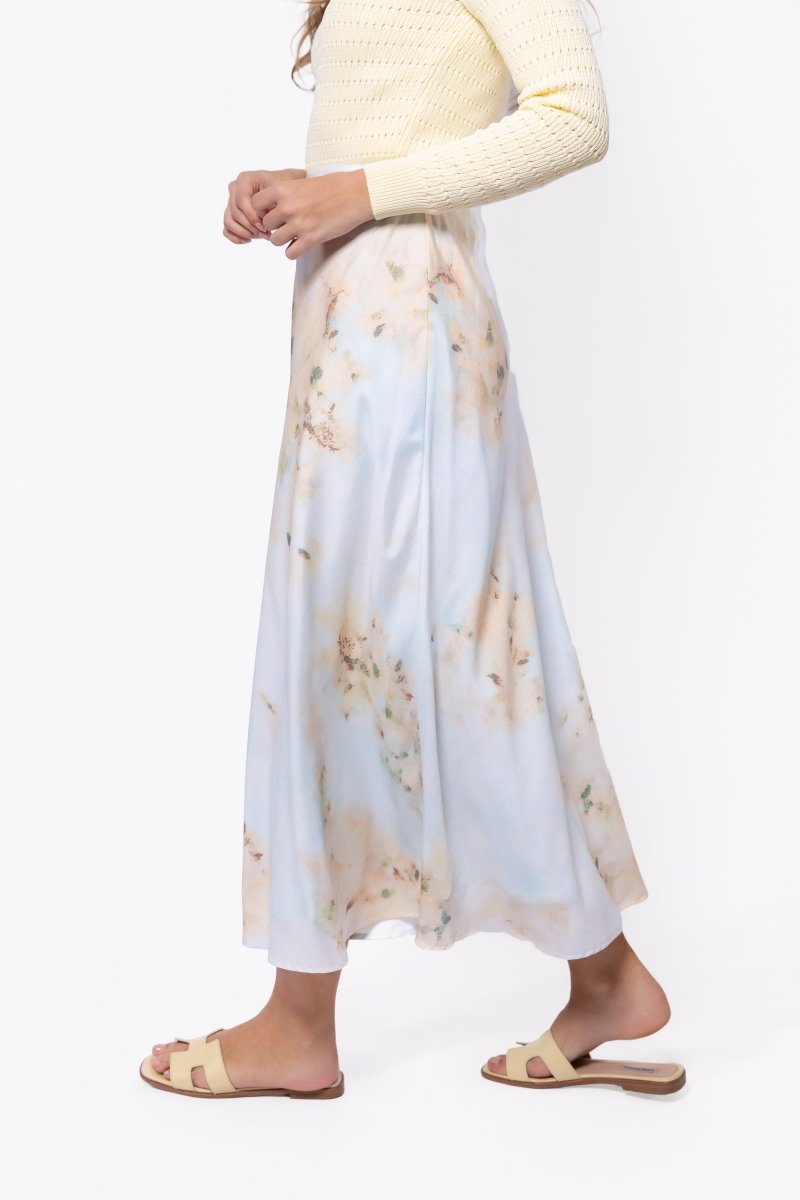 Lisa Skirt (Light Green/Beige)