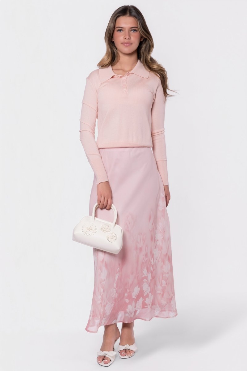 Lisa Skirt (Light Pink Flower)