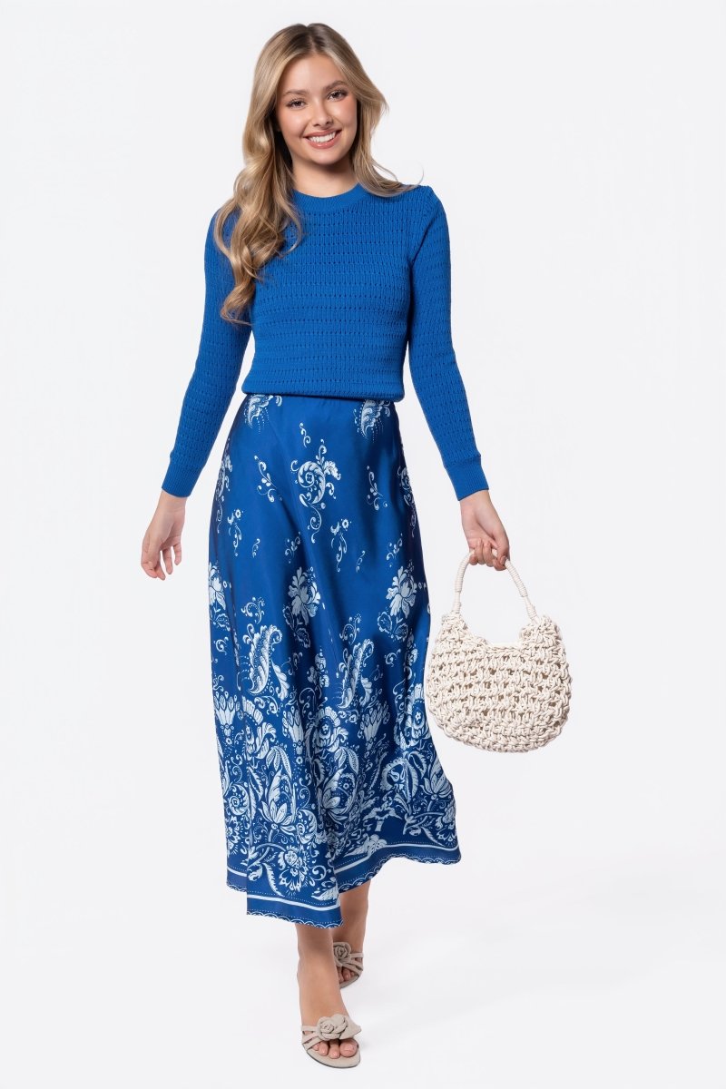 Lisa Skirt (Navy/Mint)