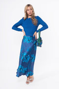 Lisa Skirt (Teal Flower)
