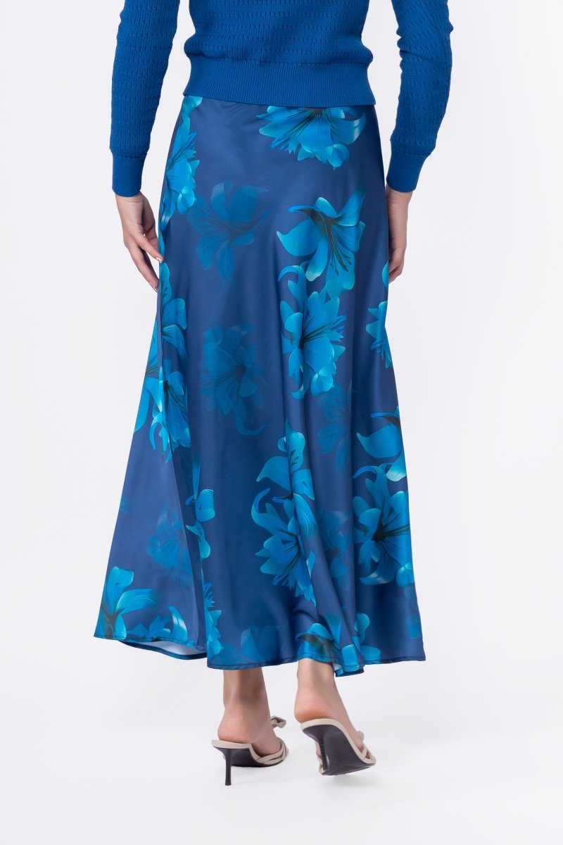 Lisa Skirt (Teal Flower)