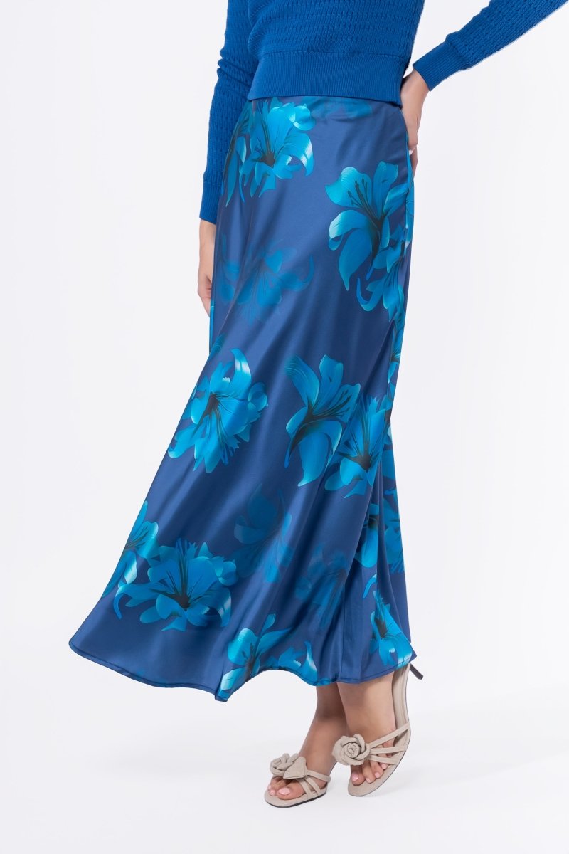 Lisa Skirt (Teal Flower)