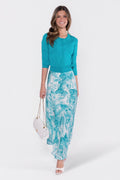 Lisa Skirt (Teal Green Pattern)