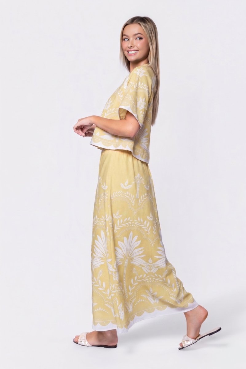 Lottie Skirt (Yellow White)