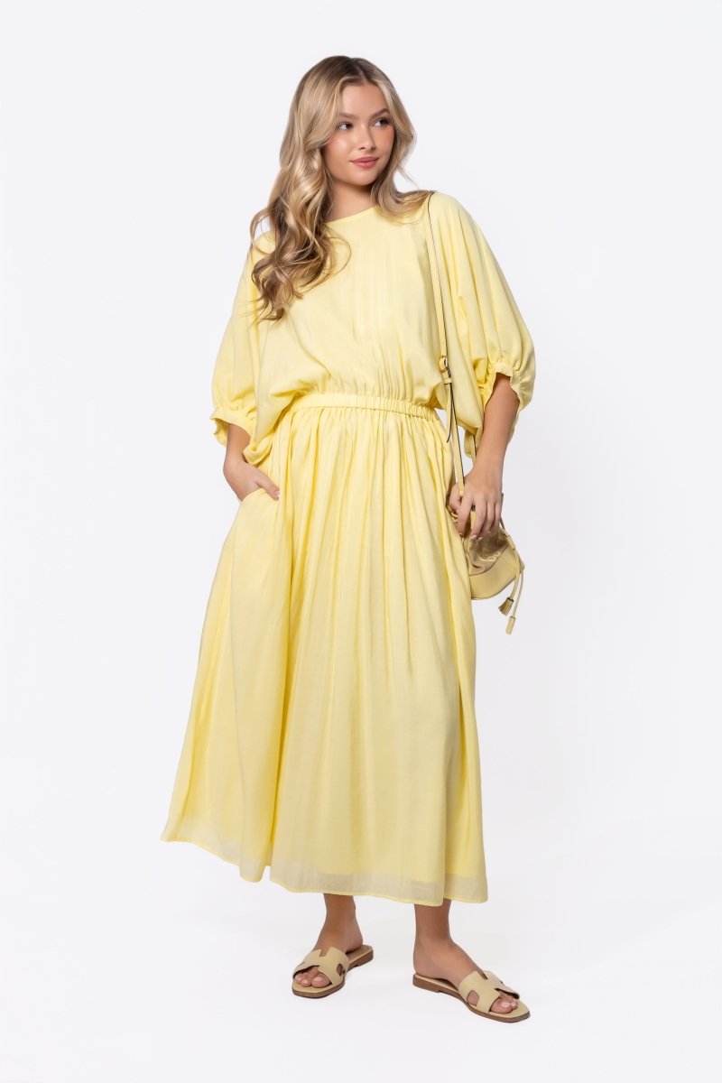 Madilyn Dress (Light Yellow)