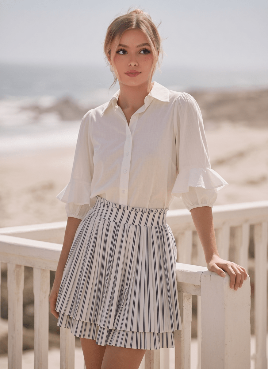 Maria Skirt (White/Black)