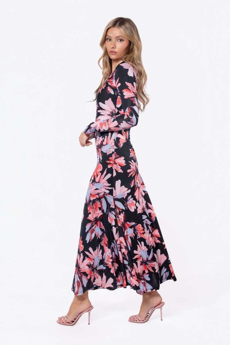 Mariella Dress (Black Coral)