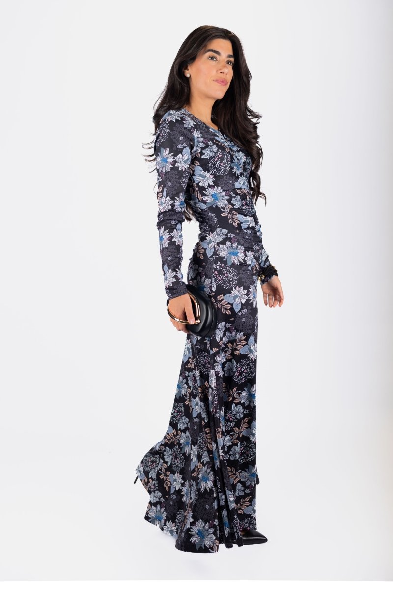 Mariella Dress (Black//Pattern)