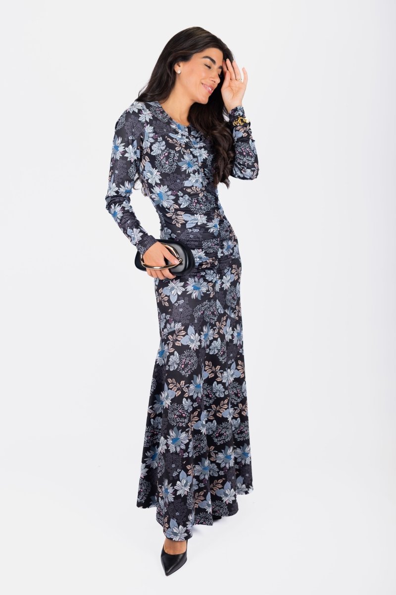 Mariella Dress (Black//Pattern)