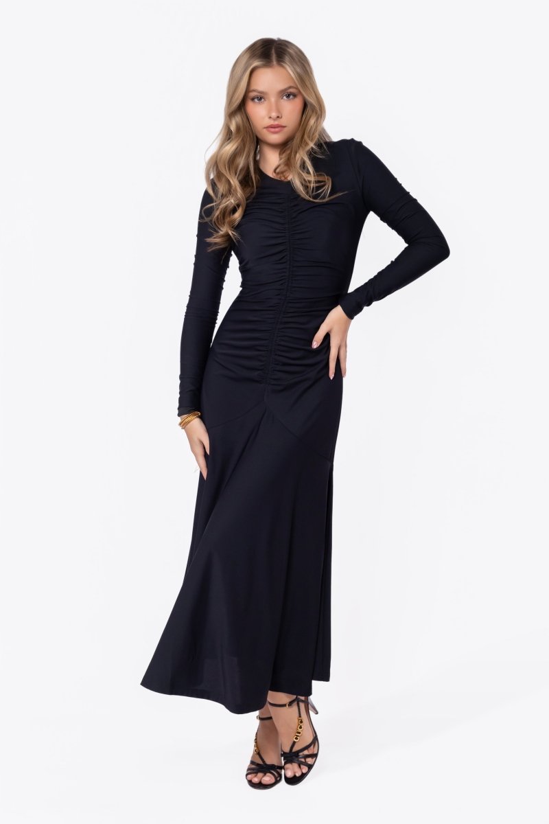 Mariella Dress (Black Solid)