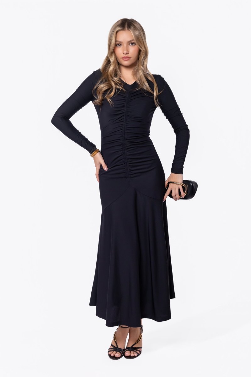 Mariella Dress (Black Solid)