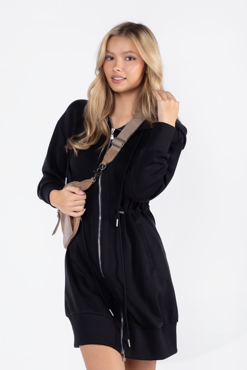 Mina Dress 37" (Black)