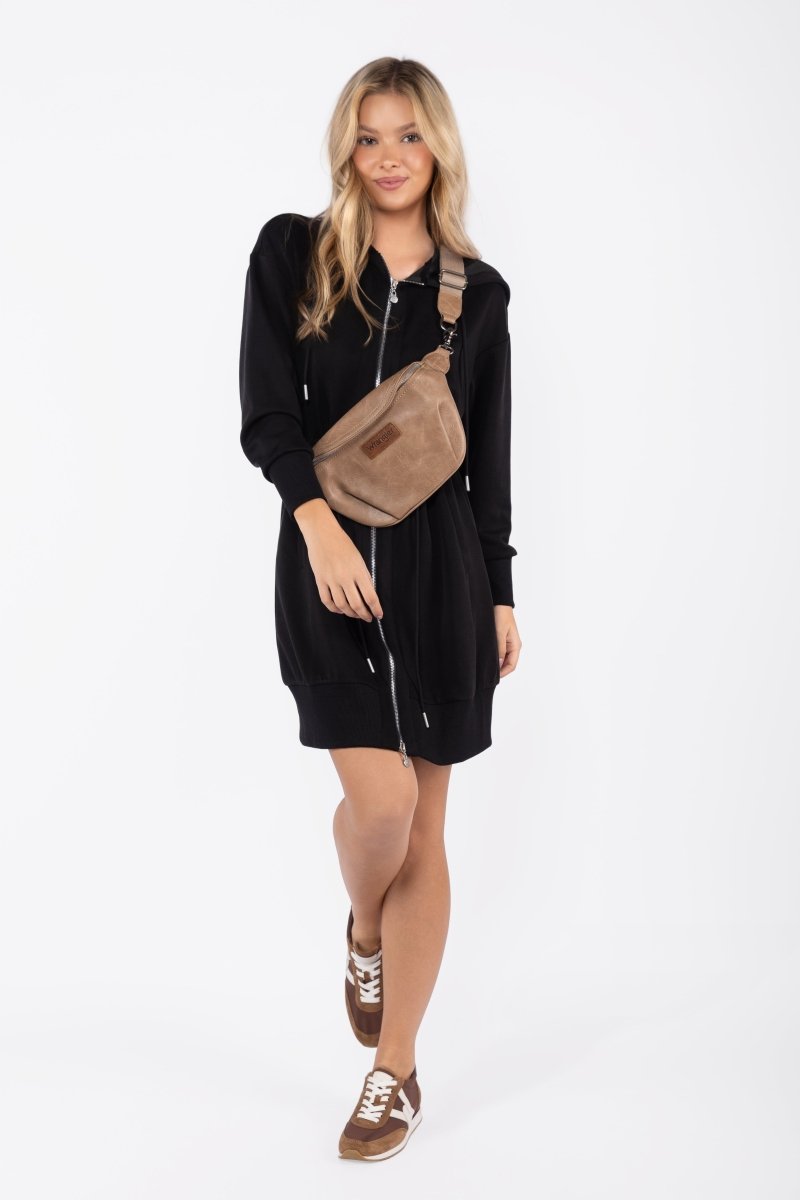 Mina Dress 37" (Black)