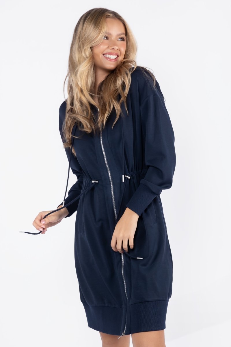 Mina Dress 40" (Navy)