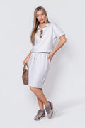 Mina Skirt 23" (Light Grey)