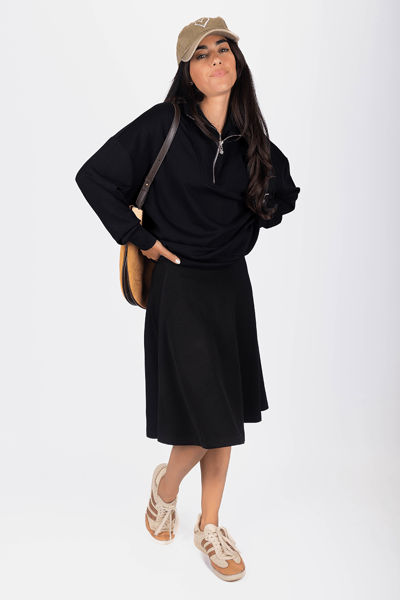 Mina Swing Skirt 23" (Black)