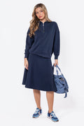 Mina Swing Skirt 26" (Navy)
