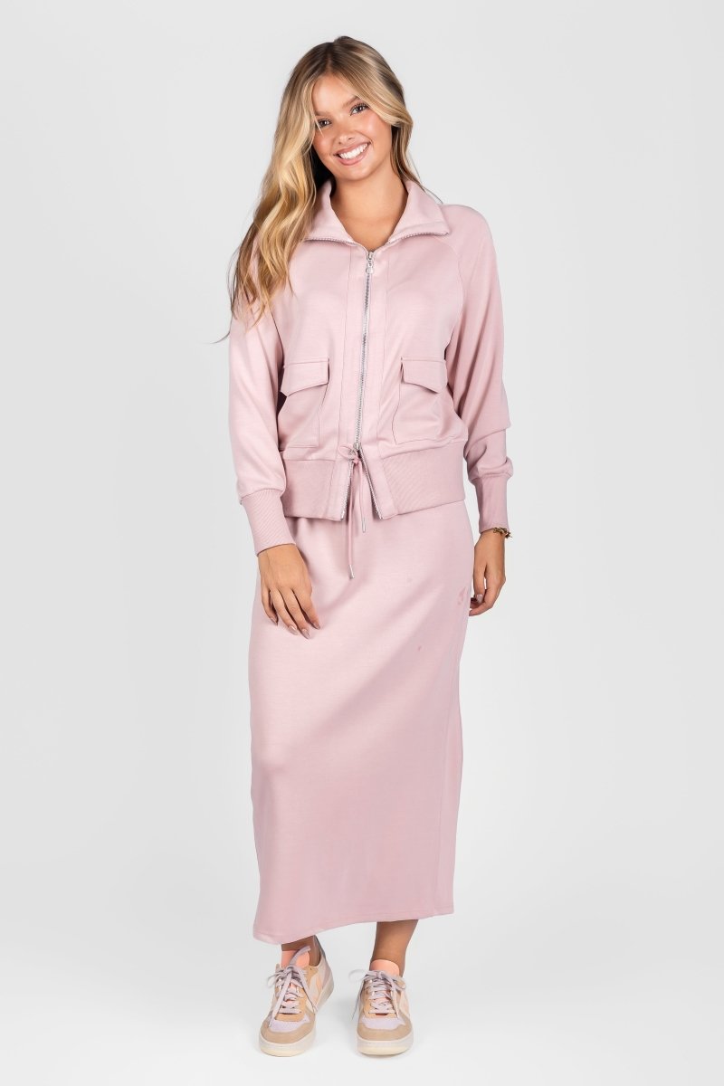 Mina Zip Up Jacket (Pink)