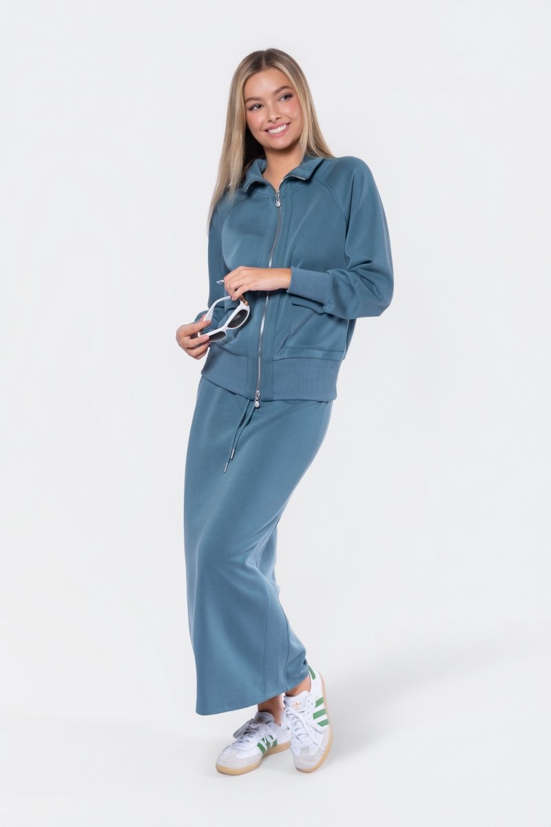 Mina Zip Up Jacket (Sage)
