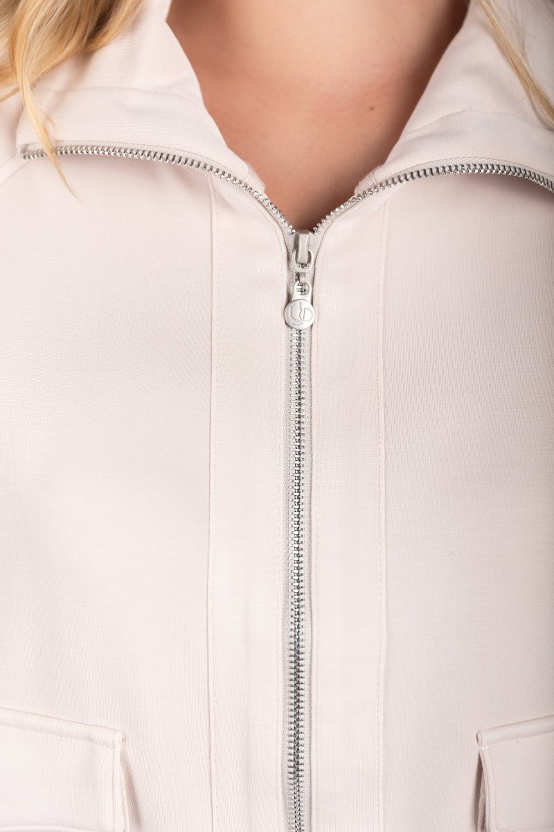 Mina Zip Up Jacket (Stone)