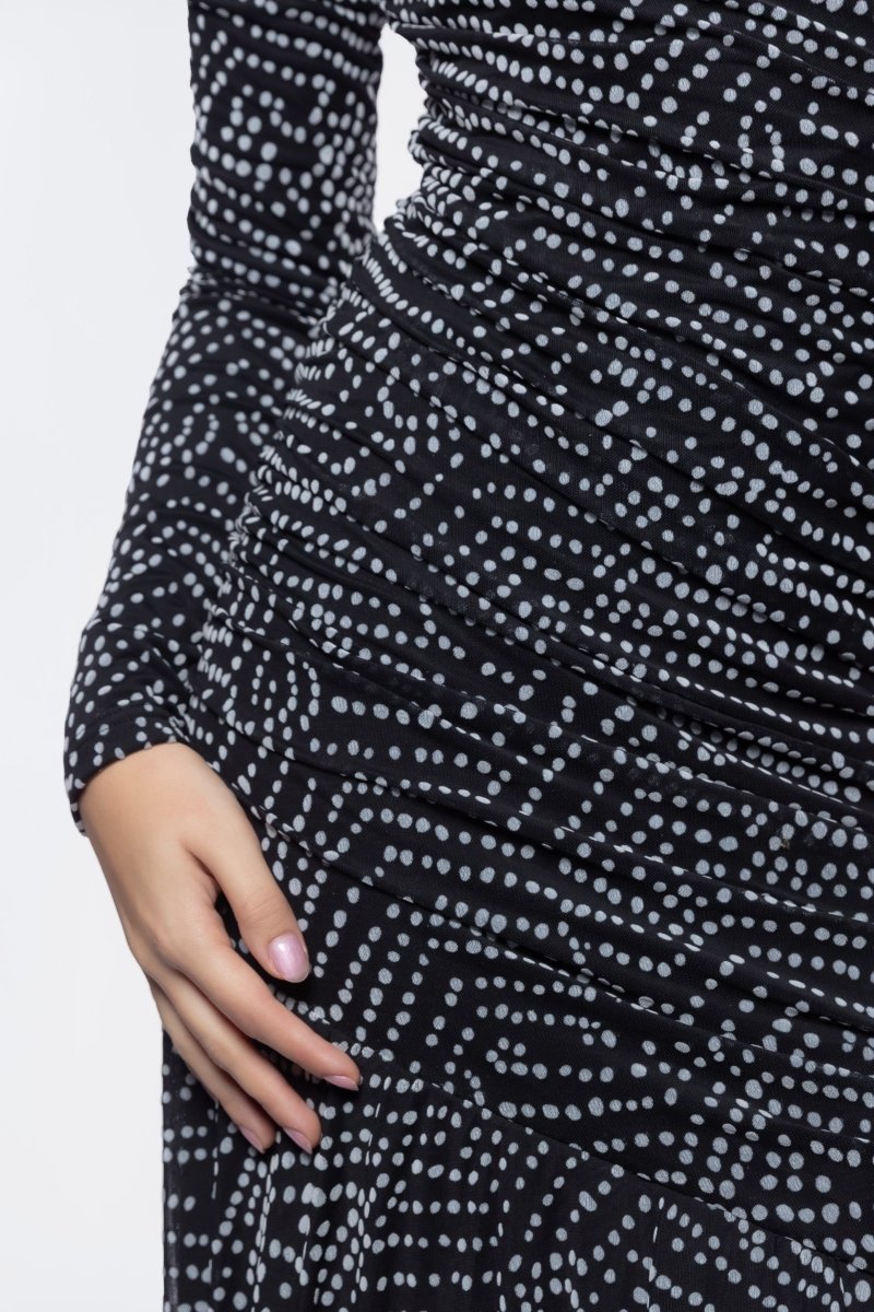 Miri Dress (Black Polka Dot)