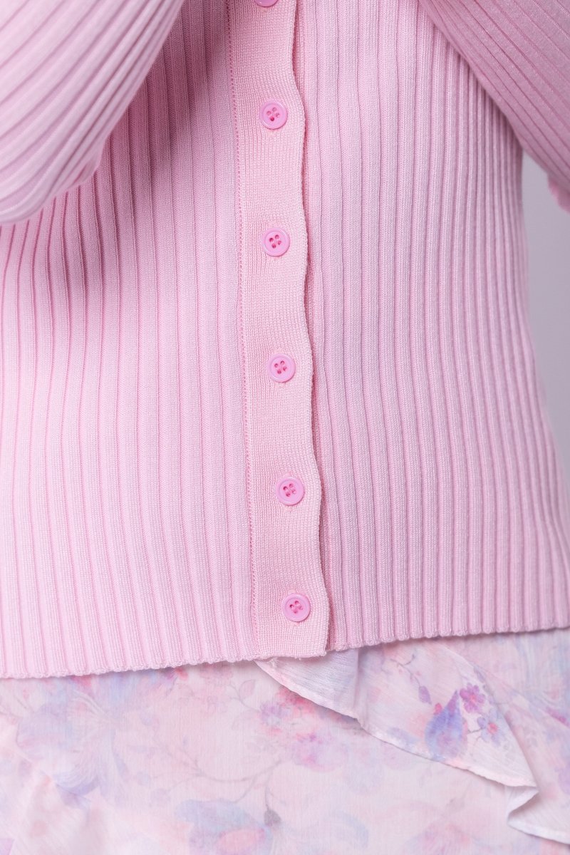 Moss Cardigan (Light Pink)