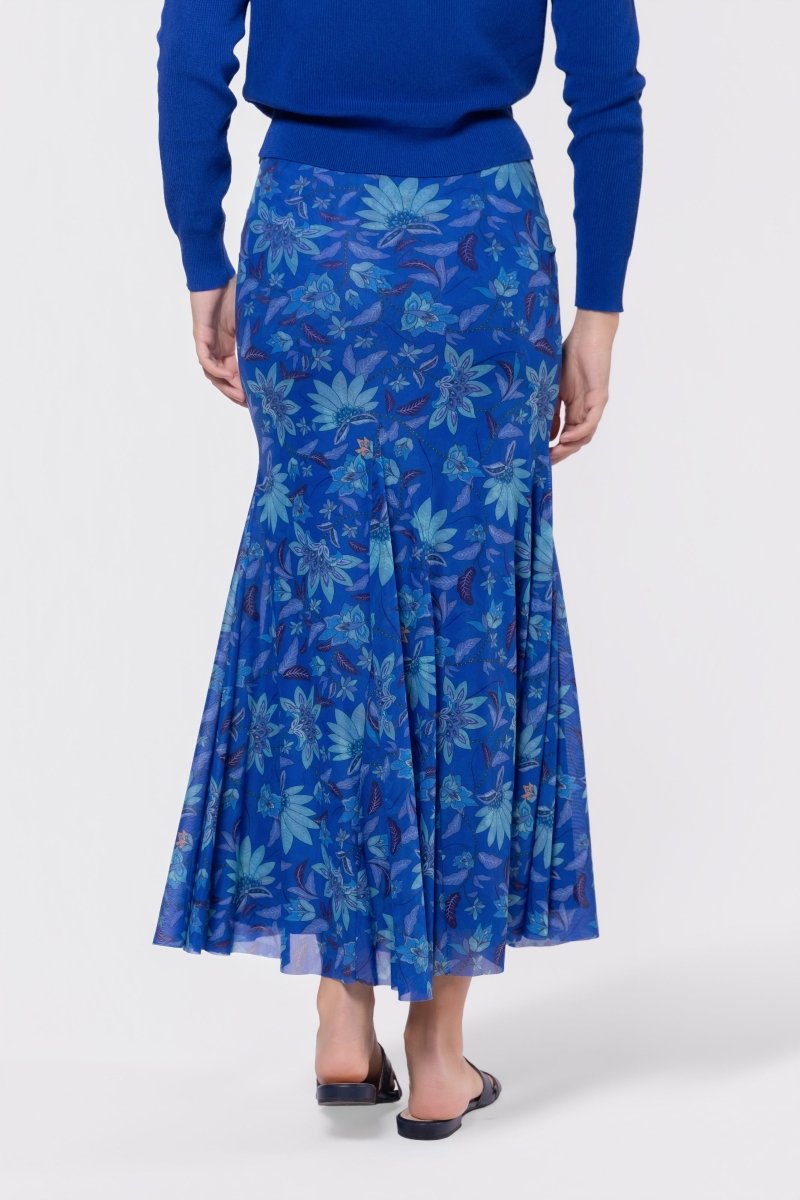 Natalia Skirt (Blue Pattern)