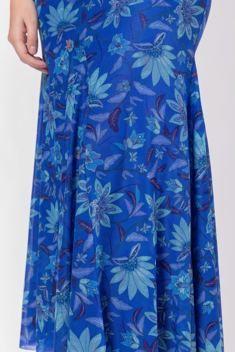 Natalia Skirt (Blue Pattern)