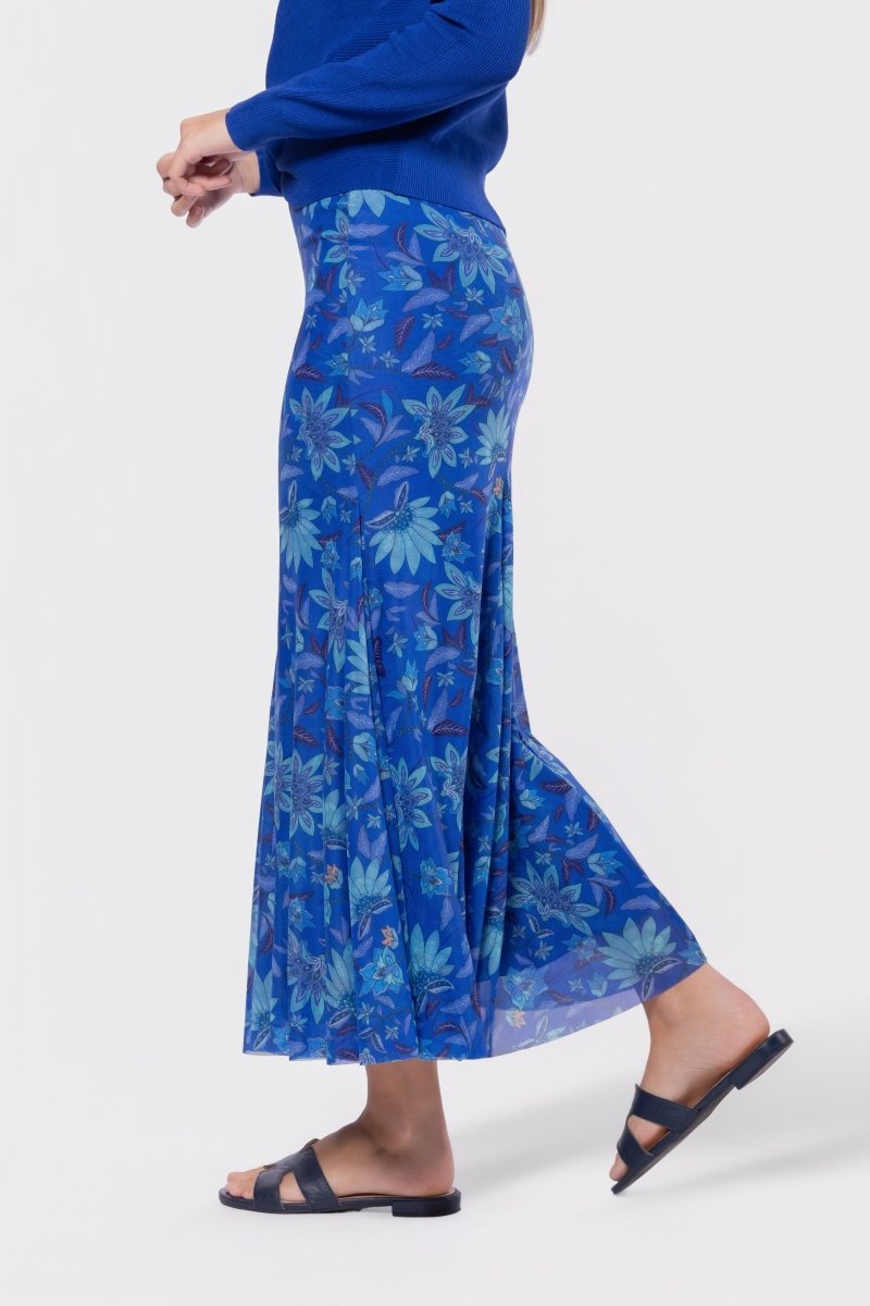 Natalia Skirt (Blue Pattern)