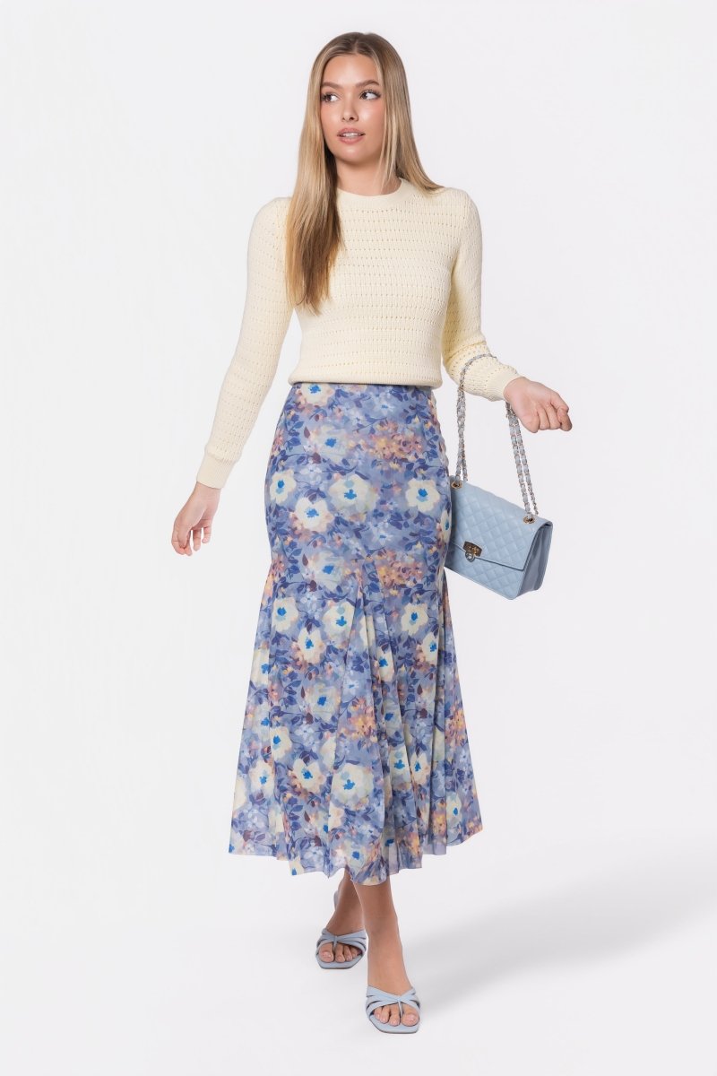 Natalia Skirt (Blue/Yellow)