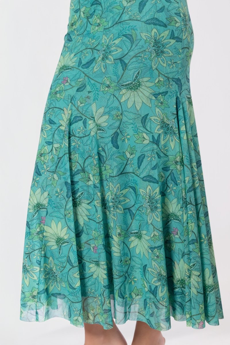 Natalia Skirt (Green Pattern)