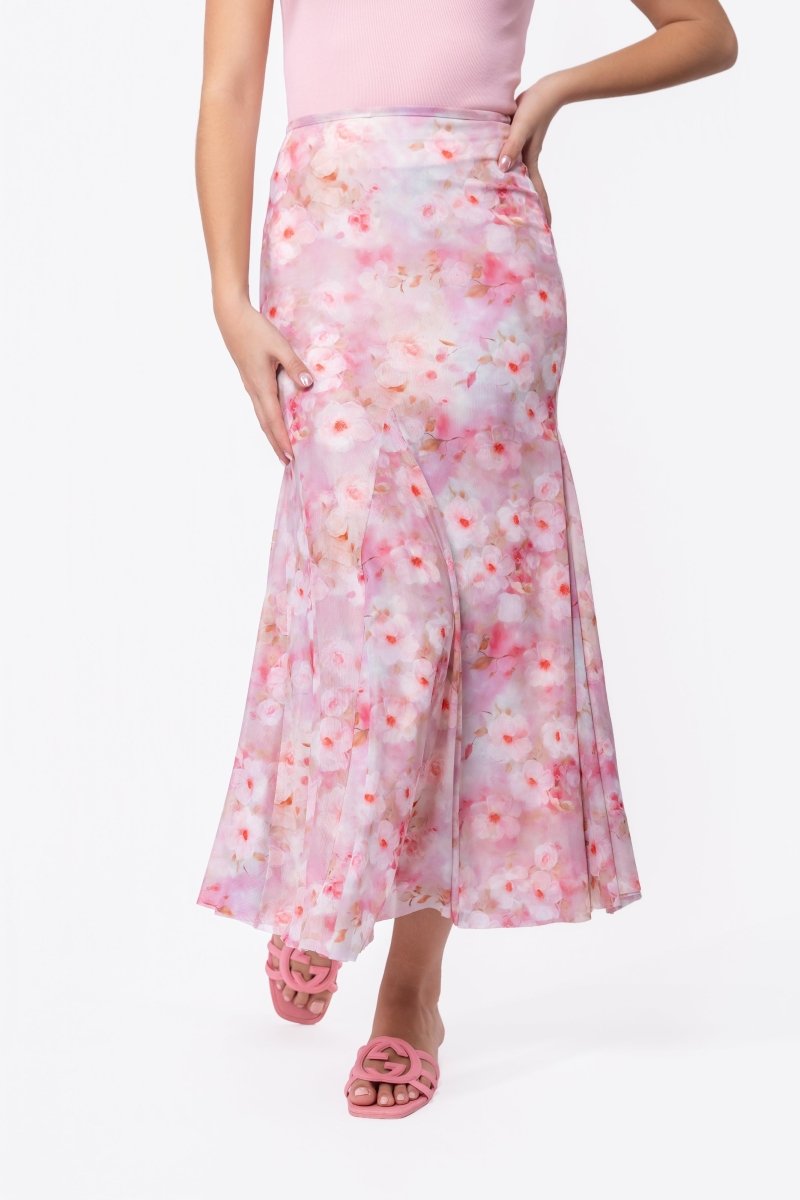 Natalia Skirt (Pink Flower)