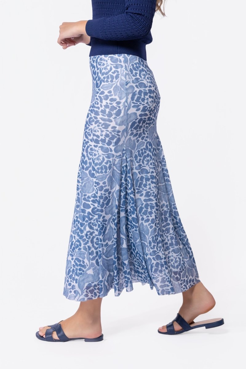 Natalia Skirt (White Blue)