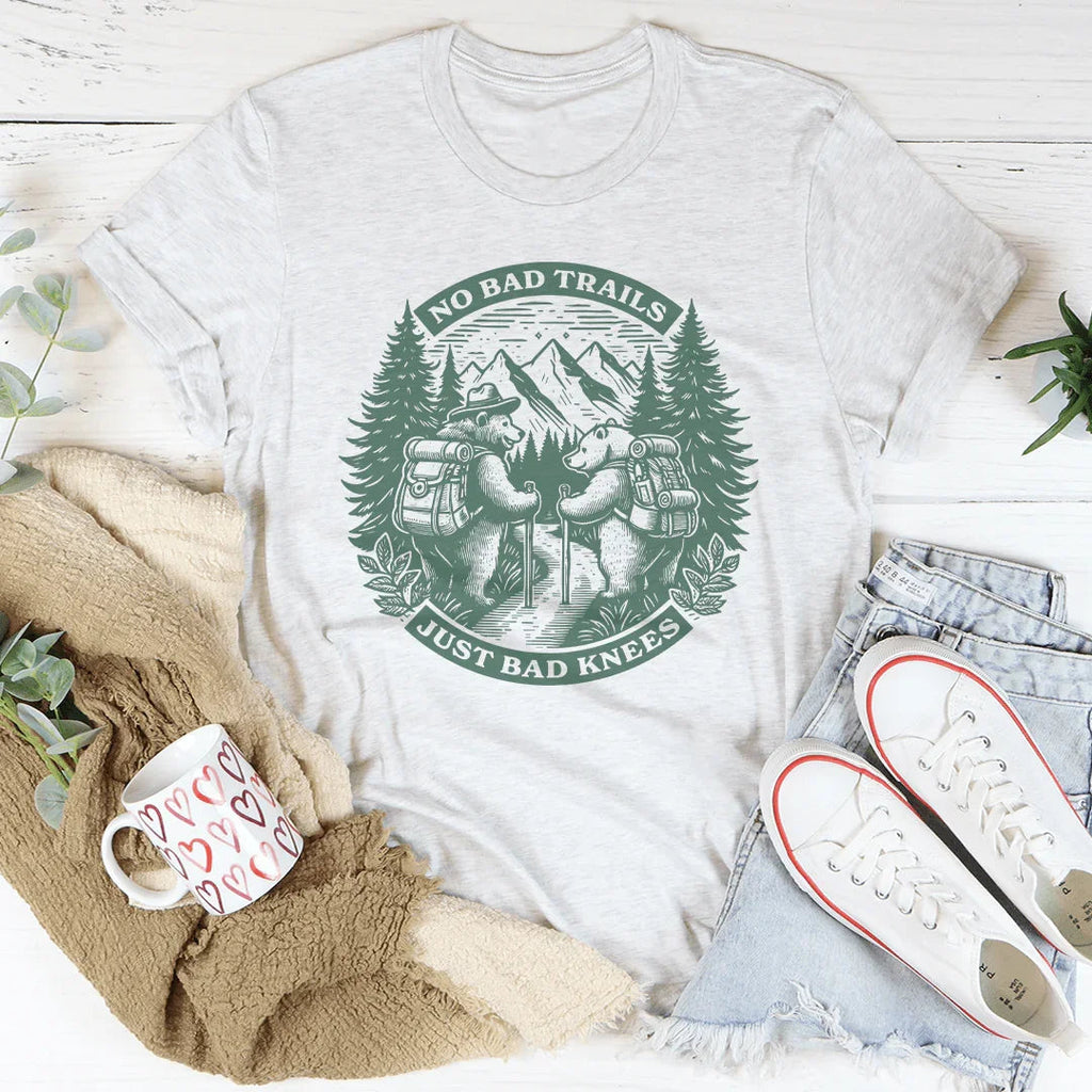 No Bad Trails Just Bad Knees Tee