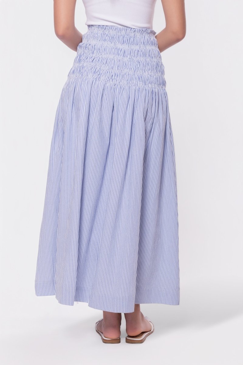 Noelle Skirt (Blue Stripe)
